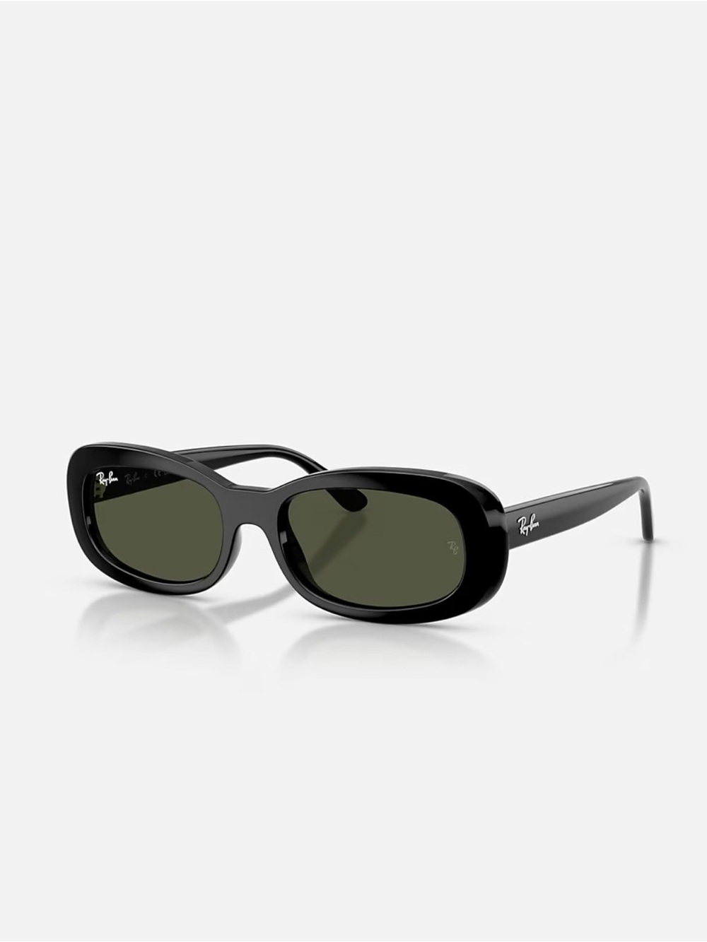 Ray-Ban Women's Black Oval Sunglasses with G15 lenses RB2221